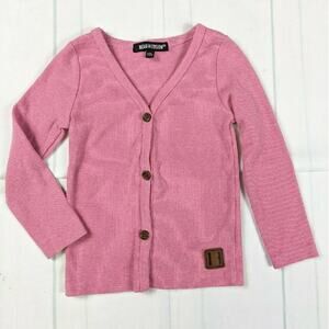 Beau Hudson Pink Ribbed Cardigan 9-12 Months